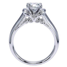 Load image into Gallery viewer, Ben Garelick Royal Celebrations &quot;Quinn&quot; 14K White Gold High Polish Solitaire Diamond Engagement Ring
