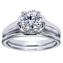 Load image into Gallery viewer, Ben Garelick Royal Celebrations &quot;Quinn&quot; High Polish Solitaire Diamond Wedding Set
