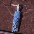 Load and play video in Gallery viewer, Video of Le Vian Blueberry Sapphire &amp; Diamond Pave Ombre Pendant in Box
