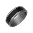 Load image into Gallery viewer, Artcarved 8MM Tantalum Wide Black Inlay Wedding Band
