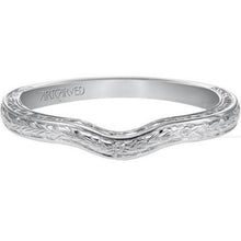 Load image into Gallery viewer, Artcarved &quot;Elise&quot; Engraved Curved Wedding Ring
