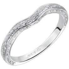Load image into Gallery viewer, Artcarved &quot;Elise&quot; Engraved Curved Wedding Ring
