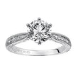 Load image into Gallery viewer, Artcarved &quot;Elise&quot; Engraved Diamond Solitaire Six Prong Engagement Ring
