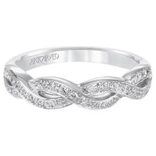 Load image into Gallery viewer, Artcarved &quot;Gabrielle&quot; Diamond Twist Wedding Ring

