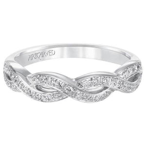 Artcarved "Gabrielle" Diamond Twist Wedding Ring