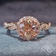 Load image into Gallery viewer, Artcarved &quot;Gianna&quot; Morganite Center Twist Shank Diamond Engagement Ring
