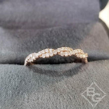 Load image into Gallery viewer, Artcarved &quot;Gianna&quot; Twist Shank Diamond Wedding Ring
