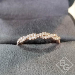 Artcarved "Gianna" Twist Shank Diamond Wedding Ring