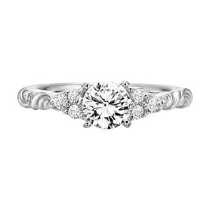Artcarved "Gossimer" Scrollwork Diamond Engagement Ring