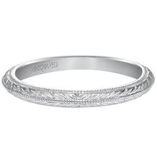 Load image into Gallery viewer, Artcarved &quot;Imani&quot; Knife Edge Engraved Wedding Band
