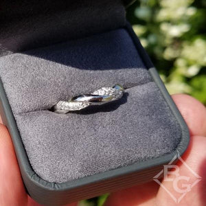 Artcarved Pave Diamond Twist Wedding Ring