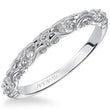 Load image into Gallery viewer, Artcarved &quot;Ruby&quot; Antique Style Diamond Scrollwork Wedding Band
