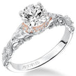 Load image into Gallery viewer, Artcarved &quot;Ruby&quot; Antique Style Two-Tone Diamond Engagement Ring
