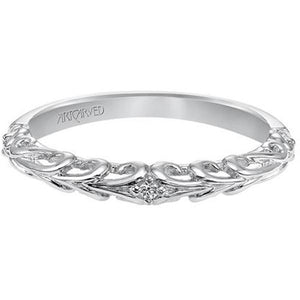 Artcarved "Tisha" Open Filigree Diamond Wedding Ring