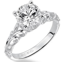 Load image into Gallery viewer, Artcarved &quot;Tisha&quot; Open Filigree Diamond Wedding Ring
