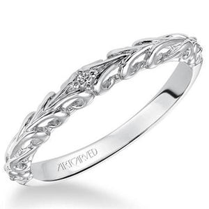 Artcarved "Tisha" Open Filigree Diamond Wedding Ring