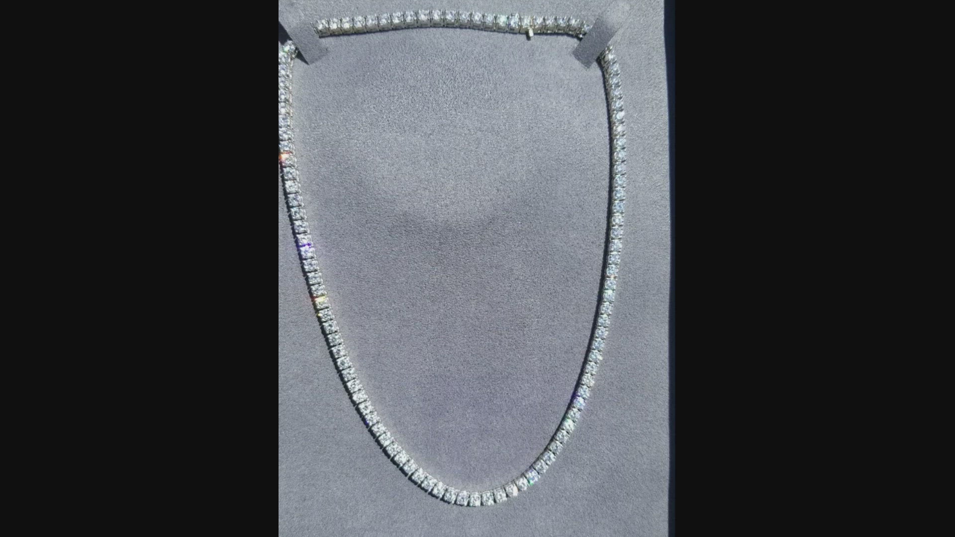 15CT Round Cut Lab-Created Diamond Tennis Necklace 14K White Gold Plated  Silver | eBay