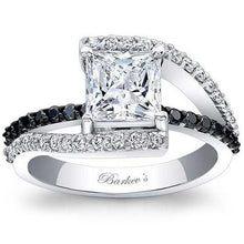 Load image into Gallery viewer, Barkev&#39;s Bypass Black &amp; White Diamond Engagement Ring
