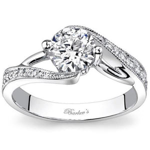 Barkev's Bypass Swirl Diamond Engagement Ring