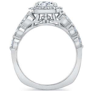 Barkev's Cushion Halo Diamond Engagement Ring