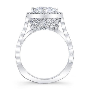 Barkev's Halo Prong Set Princess Cut Diamond Engagement Ring