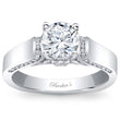 Load image into Gallery viewer, Barkev&#39;s High Polish Cathedral Diamond Engagement Ring
