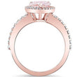 Load image into Gallery viewer, Barkev&#39;s Pear Cut Morganite Halo Diamond Engagement Ring
