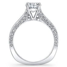 Load image into Gallery viewer, Barkev&#39;s Princess Cut Channel Set Blue Diamond Engagement Ring
