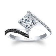 Load image into Gallery viewer, Barkev&#39;s Split Bypass Black &amp; White Diamond Engagement Ring
