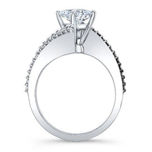 Load image into Gallery viewer, Barkev&#39;s Split Bypass Black &amp; White Diamond Engagement Ring
