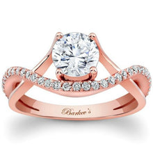 Load image into Gallery viewer, Barkev&#39;s Split Shank Bypass Twist Diamond Engagement Ring
