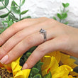 Load image into Gallery viewer, Barkev&#39;s Tension Twist Half Bezel Set Princess-Cut Black Diamond Engagement Ring
