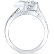 Load image into Gallery viewer, Barkev&#39;s Tension Twist Half Bezel Set Princess Cut Diamond Baguette Engagement Ring
