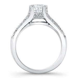 Barkev's Vintage Style Three Row Diamond Engagement Ring