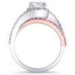 Load image into Gallery viewer, Barkev&#39;s &quot;Whisper Halo&quot; Pink Sapphire Diamond Engagement Ring

