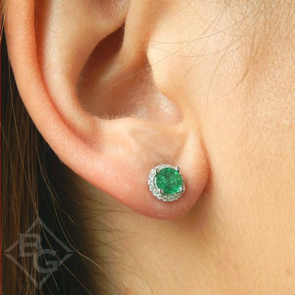 Vintage Emerald Gold Earrings Dangle Star Pendant| Eunoia Selects