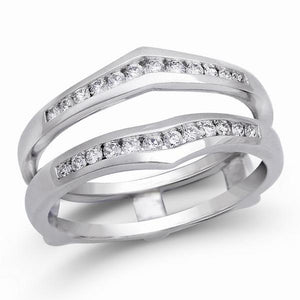 Ben Garelick 14K White Gold Ring Enhancer with 0.25 Carat Total Diamonds