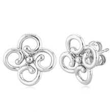 Load image into Gallery viewer, Ben Garelick 14K White Gold Silhouette Flower Earrings
