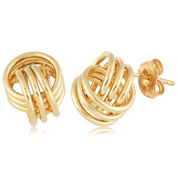 Ben Garelick 14K Yellow Gold Coil Knot Earrings