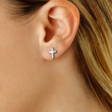 Load image into Gallery viewer, Ben Garelick 14K Yellow Gold High Polished Cross Earrings
