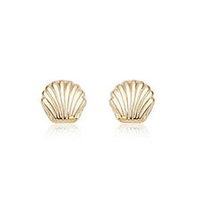 Load image into Gallery viewer, Ben Garelick 14K Yellow Gold Seashell Earrings
