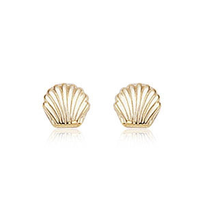 Ben Garelick 14K Yellow Gold Seashell Earrings