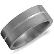 Load image into Gallery viewer, Ben Garelick 8MM Titanium &amp; Silver Inlaid Wedding Band
