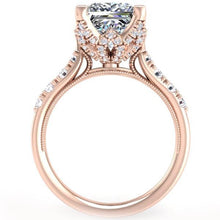 Load image into Gallery viewer, Ben Garelick Astra Galactic Head Princess Diamond Engagement Ring
