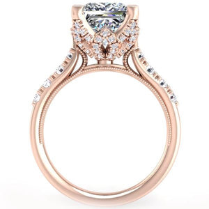 Ben Garelick Astra Galactic Head Princess Diamond Engagement Ring