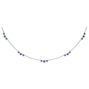 Ben Garelick Blue Sapphire & Diamond Necklace