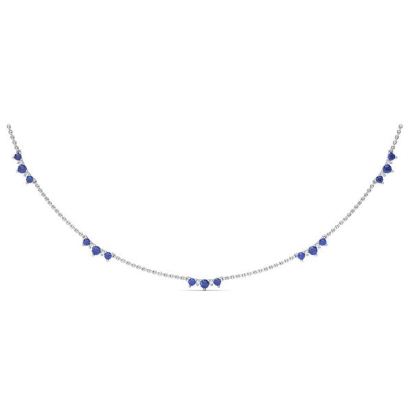 Ben Garelick Blue Sapphire & Diamond Necklace
