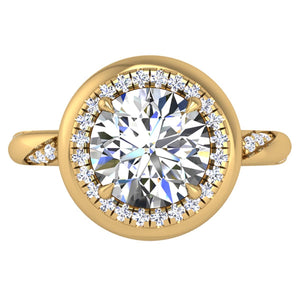 Ben Garelick Button Diamond Engagement Ring