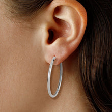 Load image into Gallery viewer, Ben Garelick Classic Sterling Silver Large Hoop Earrings
