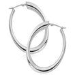 Load image into Gallery viewer, Ben Garelick Classic Sterling Silver Medium Oval Hoop Earrings
